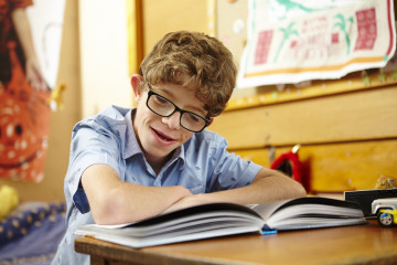 Boy reading