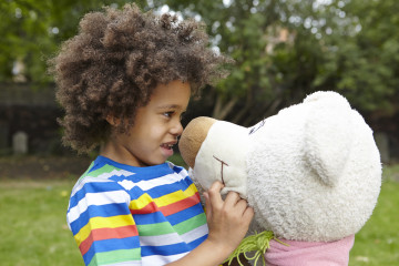 Boy with teddy