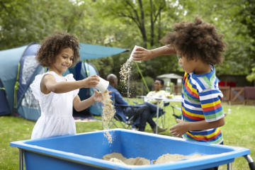 Playing with sand