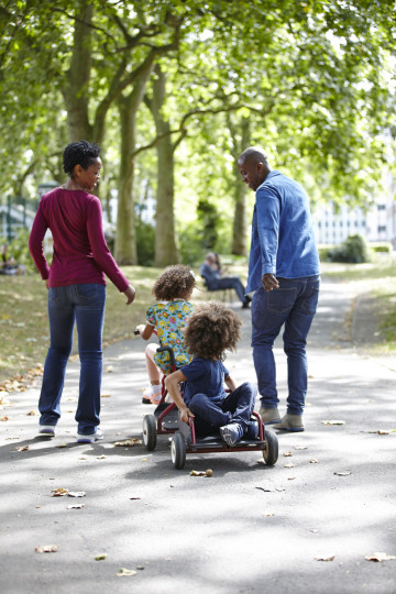 Go carting in the park