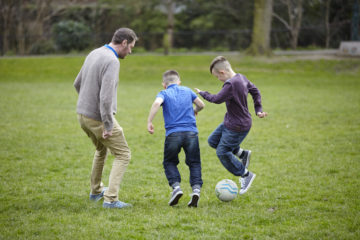 Football in the park