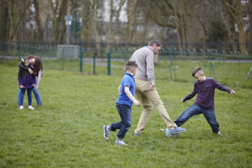 Football in the park