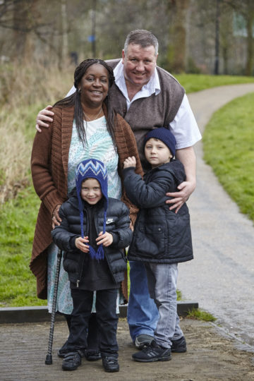 Family in the park