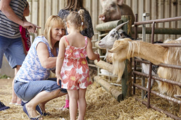 family at farm