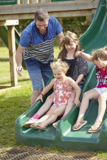 Playing on slide