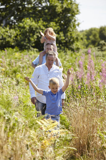 Family walking