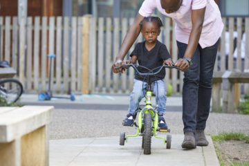 Learning to ride a bike