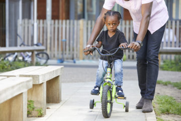 Learning to ride a bike