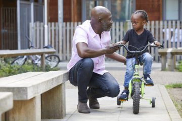 Learning to ride a bike