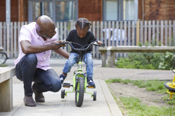 Learning to ride a bike