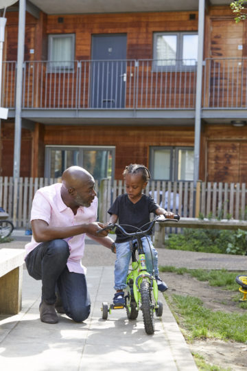 Learning to ride a bike