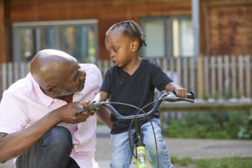 Learning to ride a bike