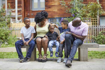 Family on the bench