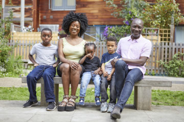 Family on the bench