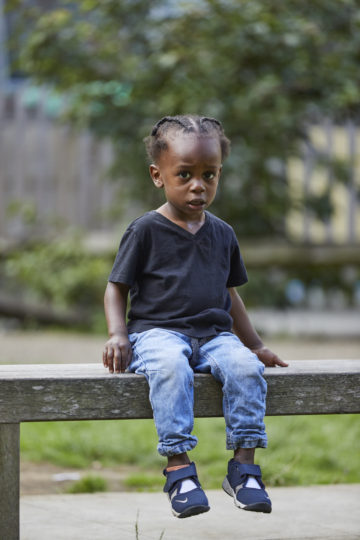 Sitting on the bench