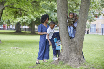 Climbing a tree