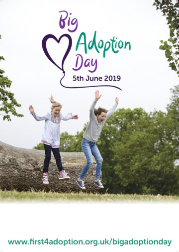 Big Adoption Day Poster – Girls jumping (blank version)